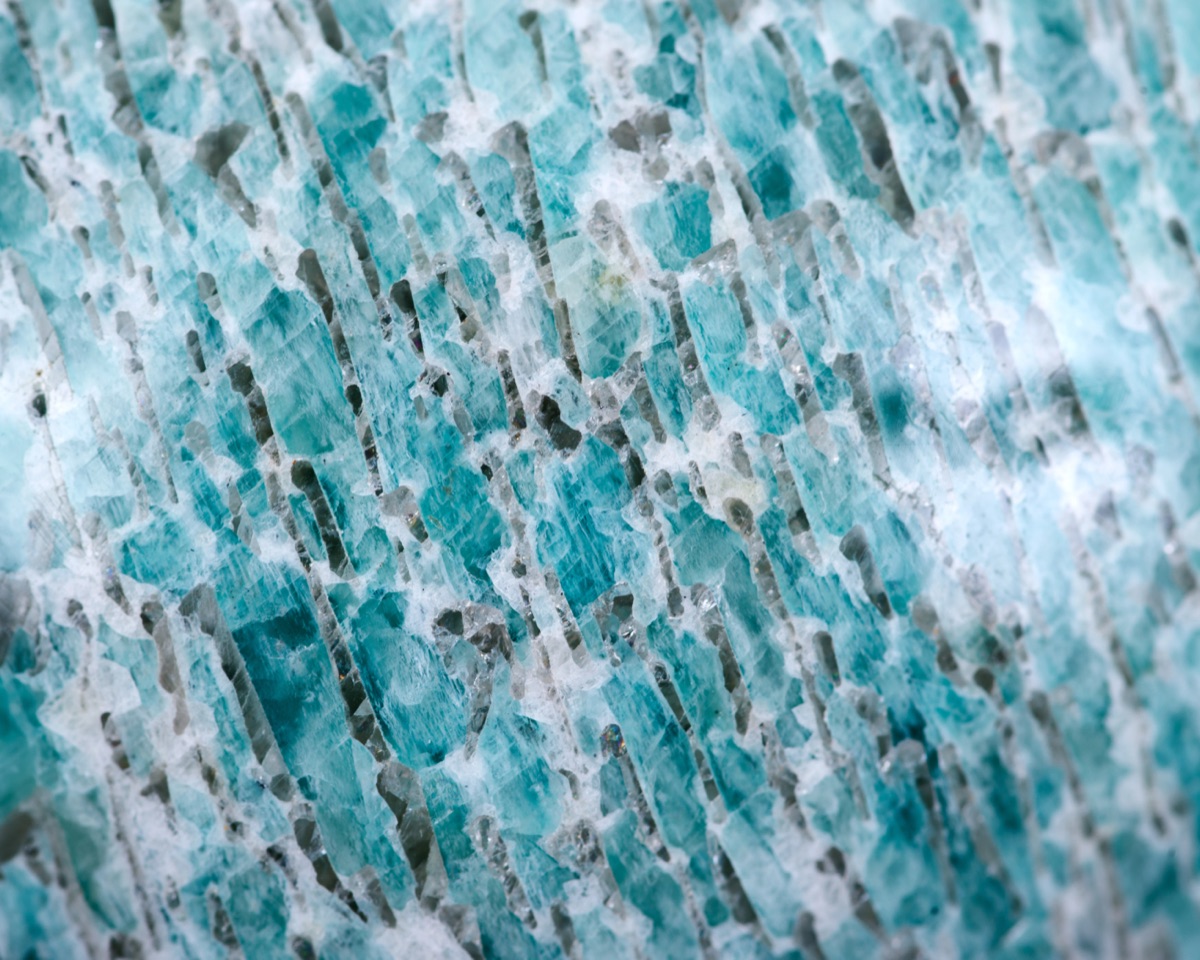 Amazonite With Smoky Quartz crystal