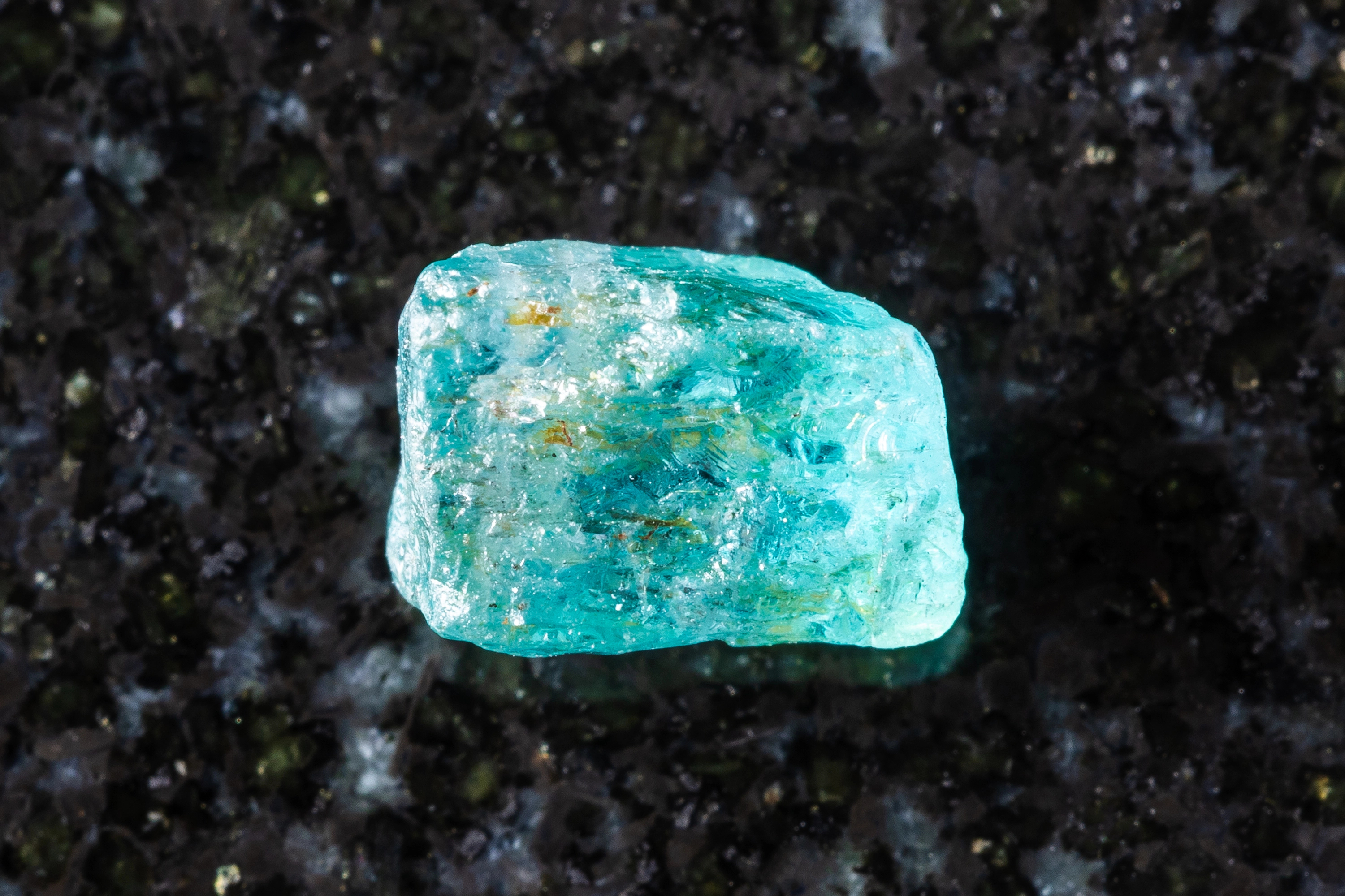 Blue Zircon crystal