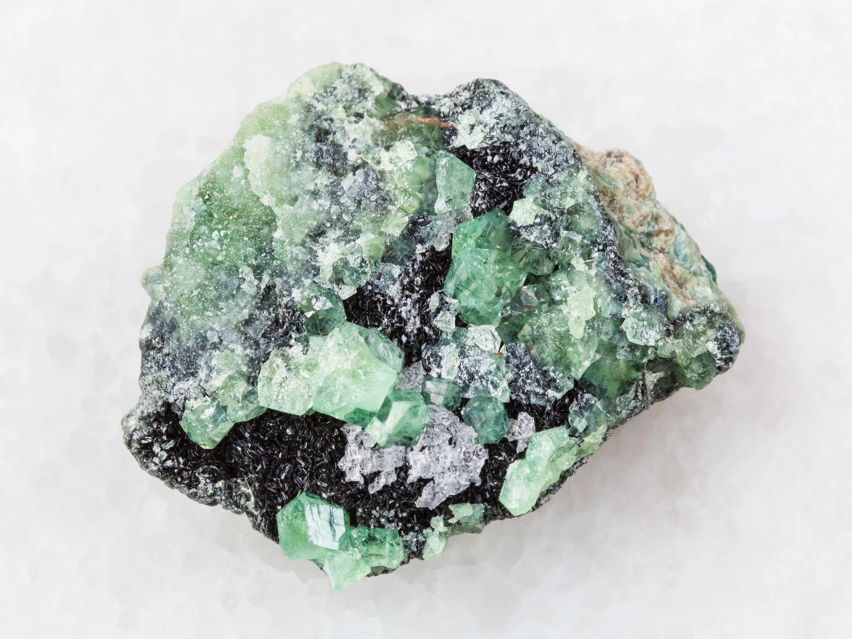 Demantoid Garnet crystal