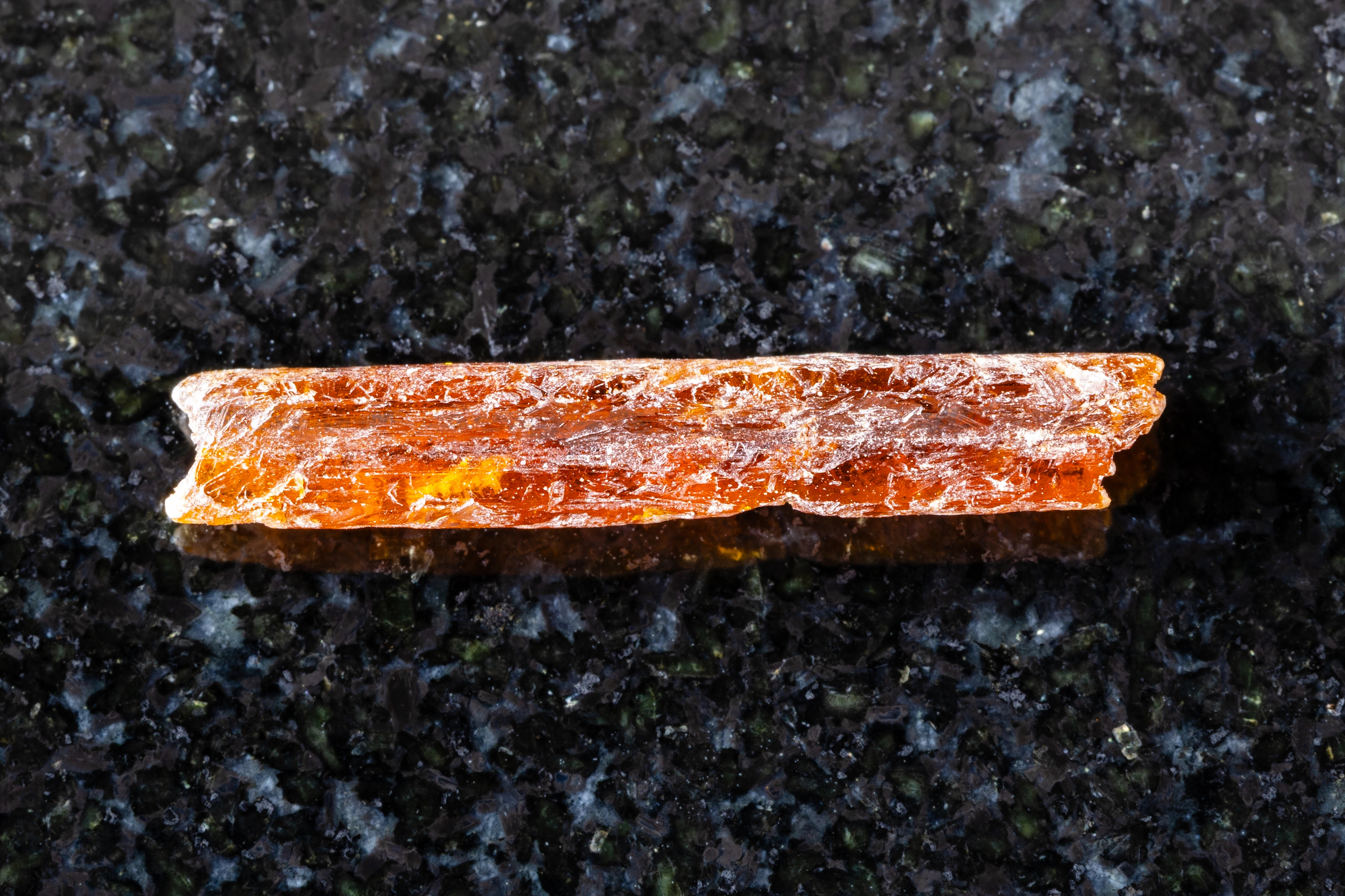 Orange Kyanite crystal
