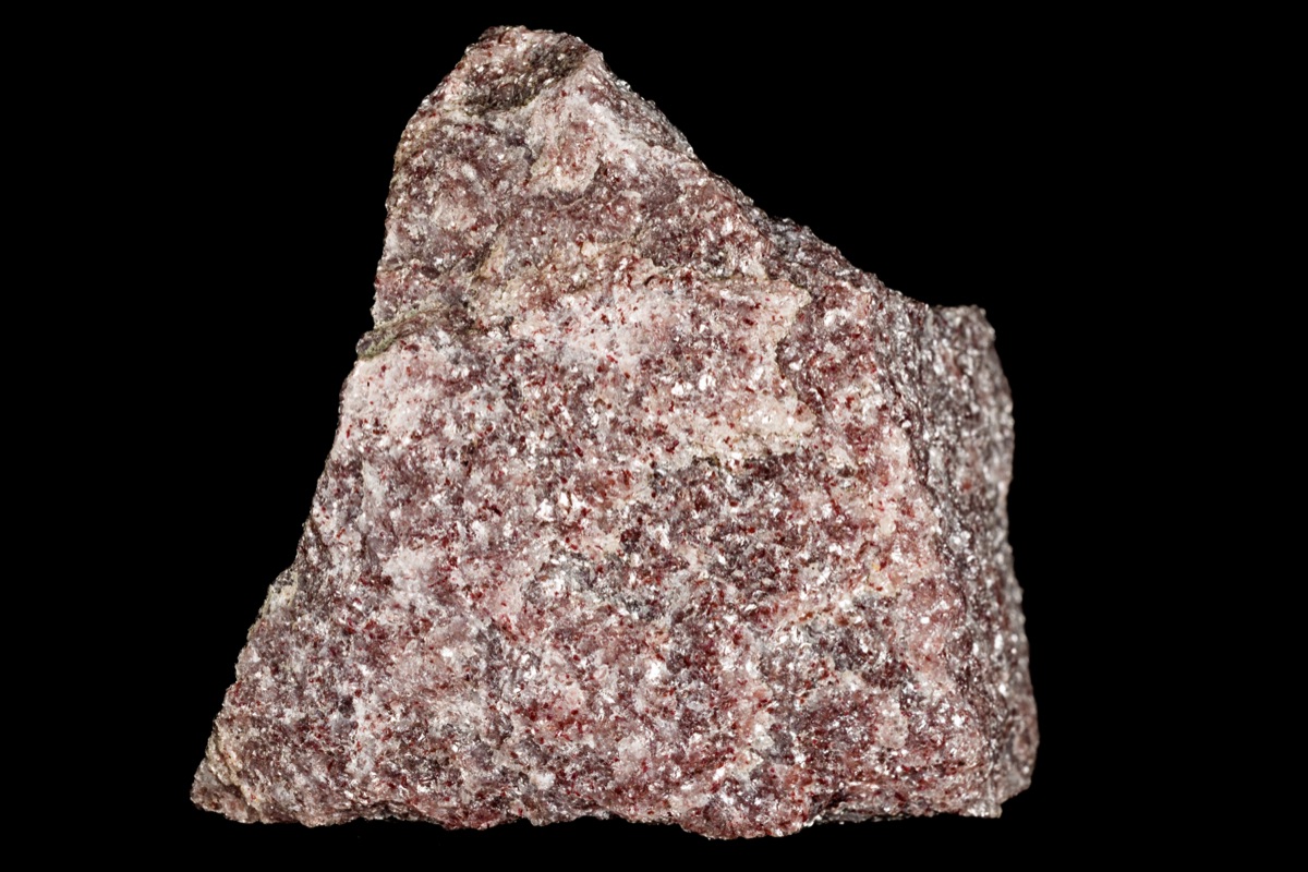 Thulite crystal