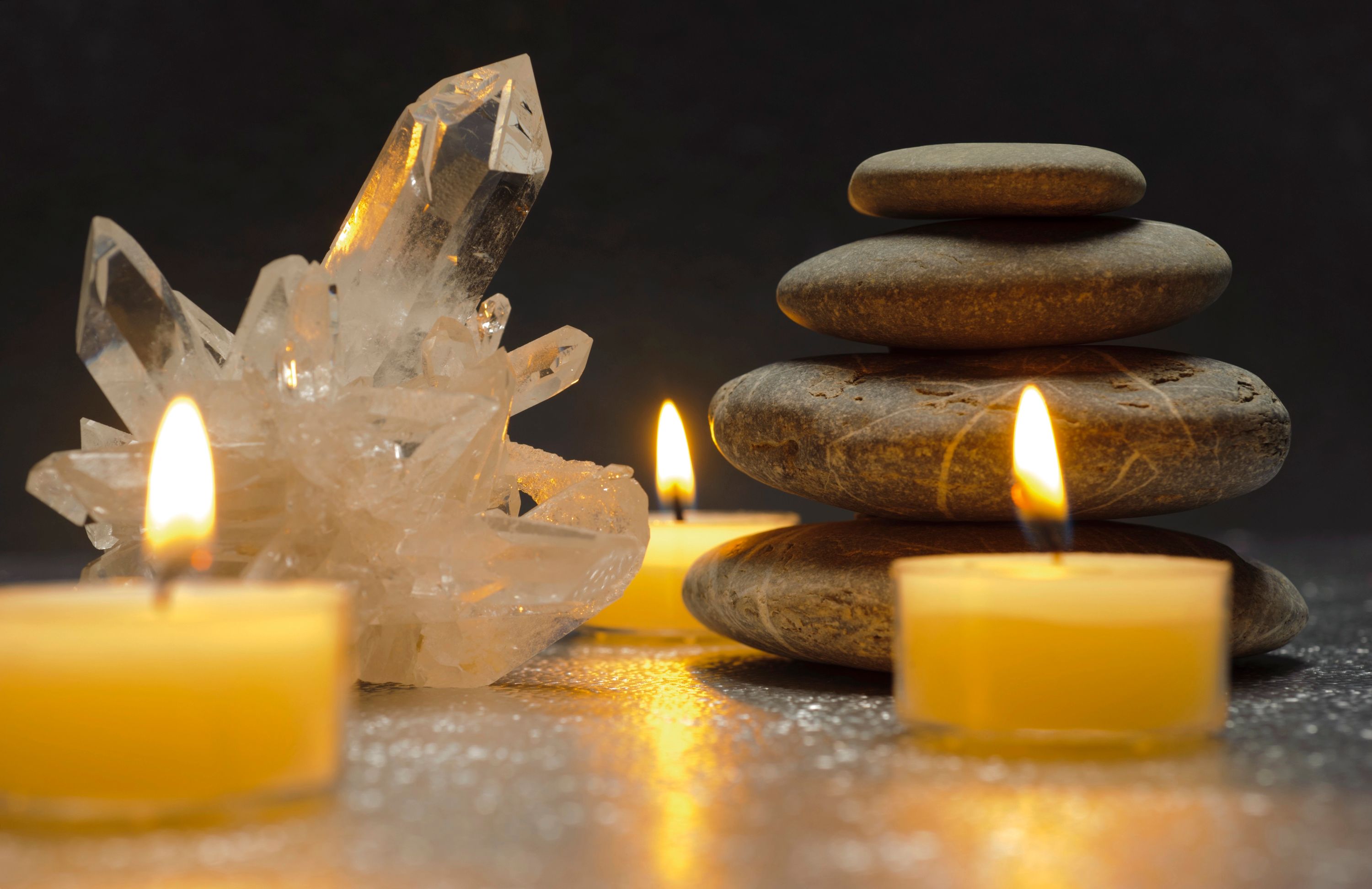 Candle Quartz crystal