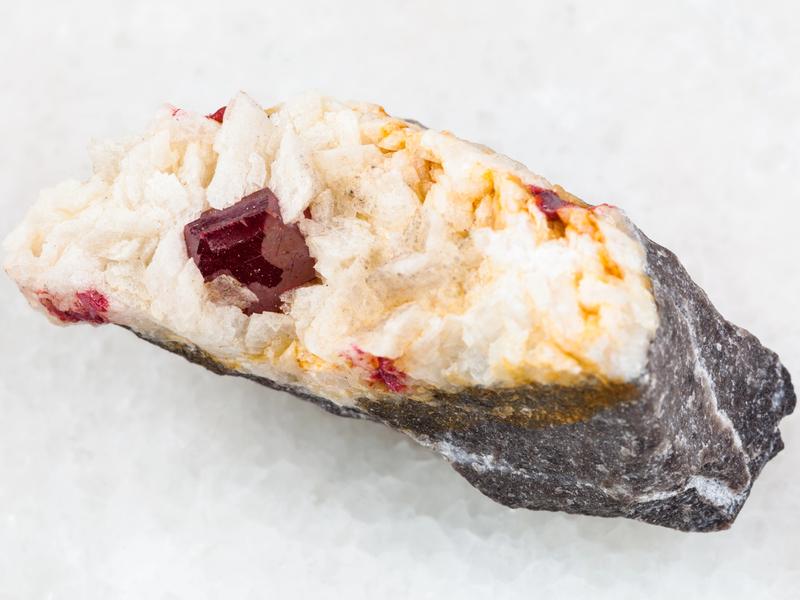 Cinnabar crystal