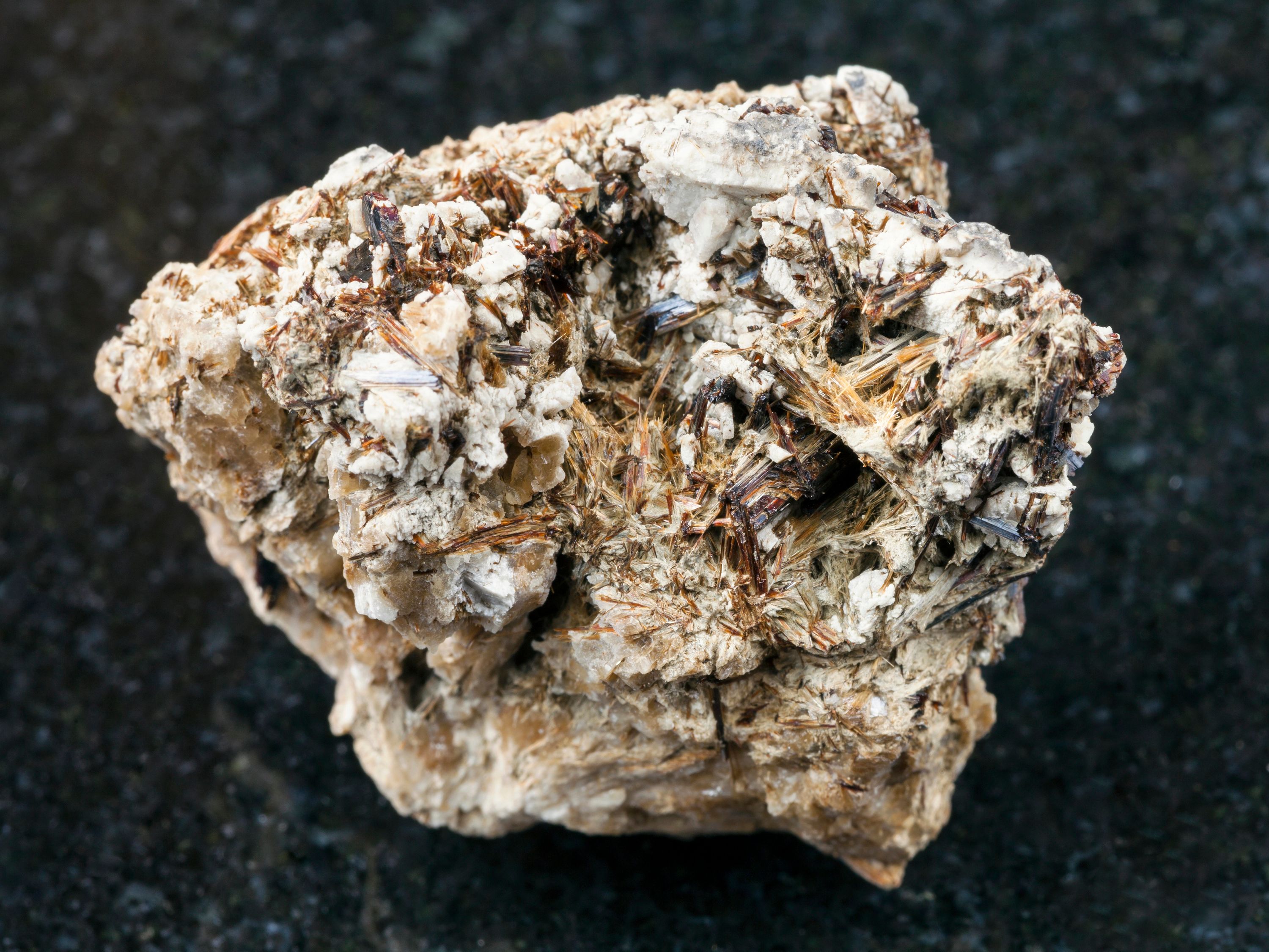 Natrolite crystal