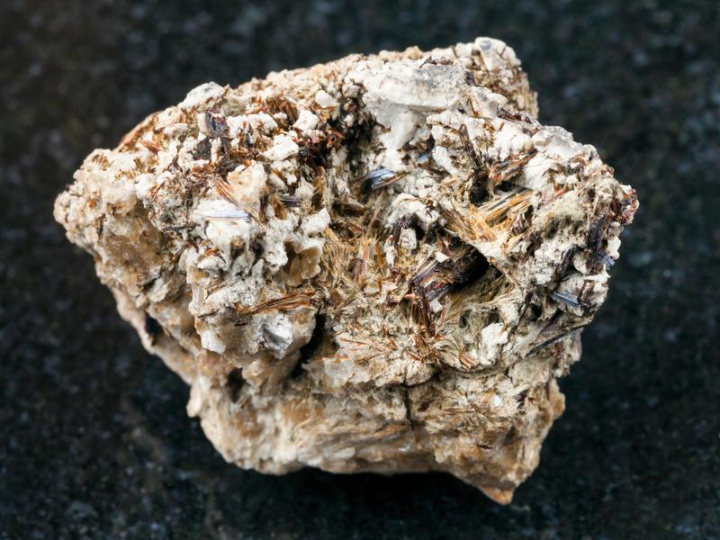 Natrolite crystal
