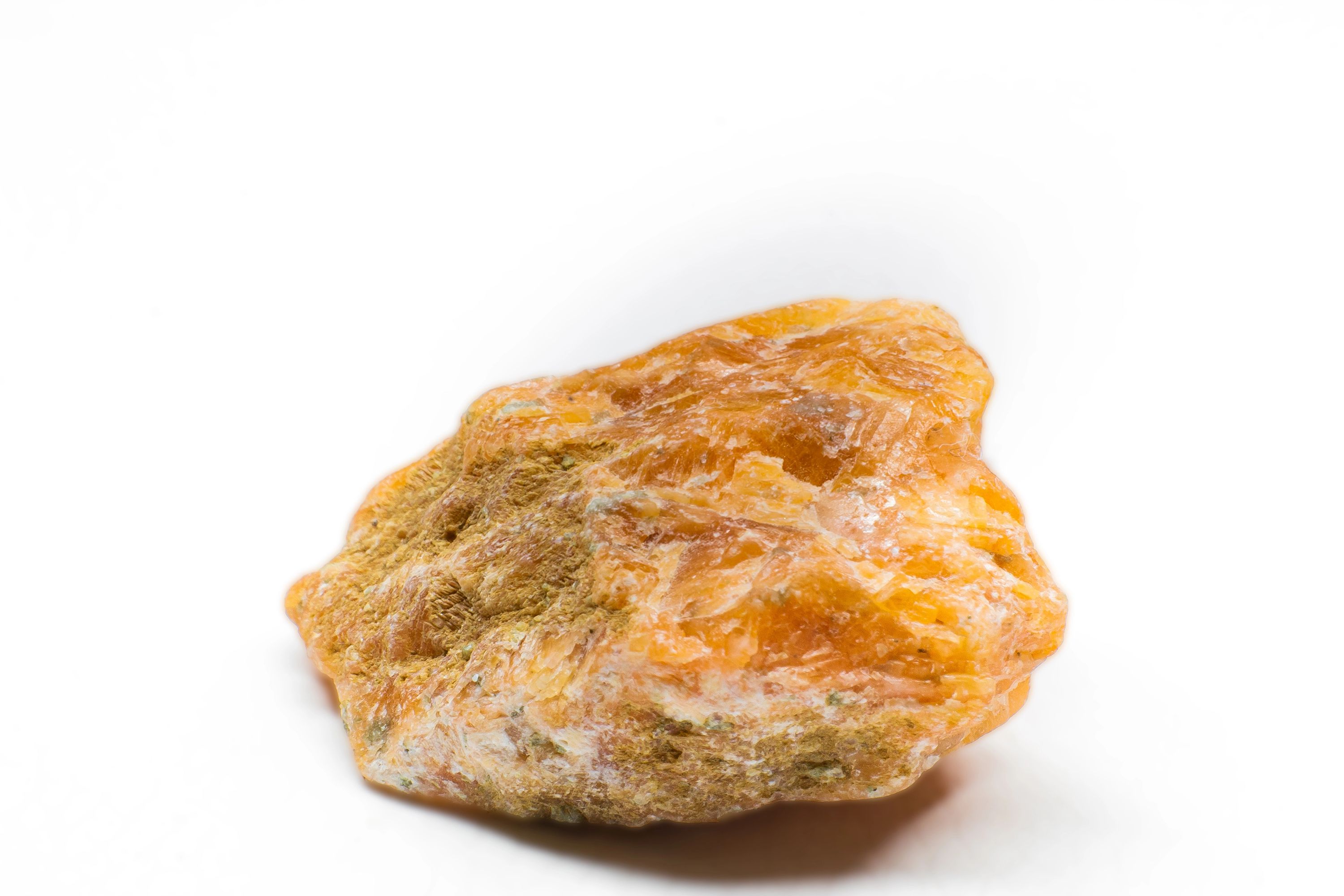 Orange Calcite crystal