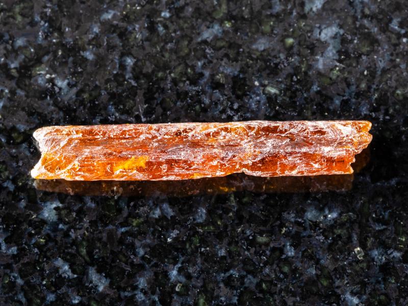 Orange Kyanite crystal